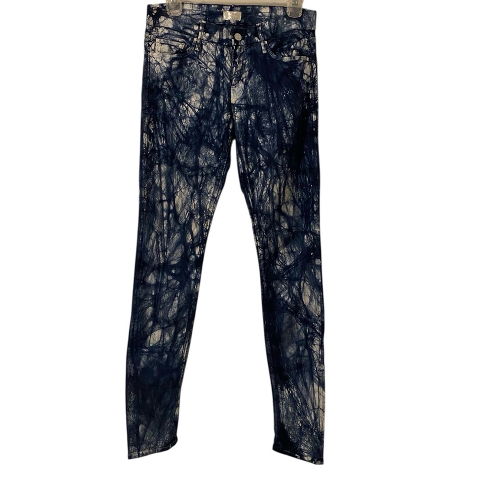 Mother “The Looker” Blue Eyed Devil Skinny Jeans. WUC Size 28 Unique!